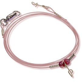 Rhino Premium Switch'n Easy I Finished Fluoro Carbon Rig Sea Fishing Line with Swivel Fishing Accessories, Pink Champagne, 1.00m