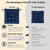 ELFJOY 4 Pack Chair Cushions for Dining Chairs Chair Pads
