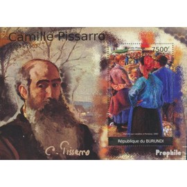 Prophila Collection Burundi Block 203 (Complete Edition) Mint NH ** MNH 2012 Painting by Camille Pissaro (Stamps for Collectors) Painting