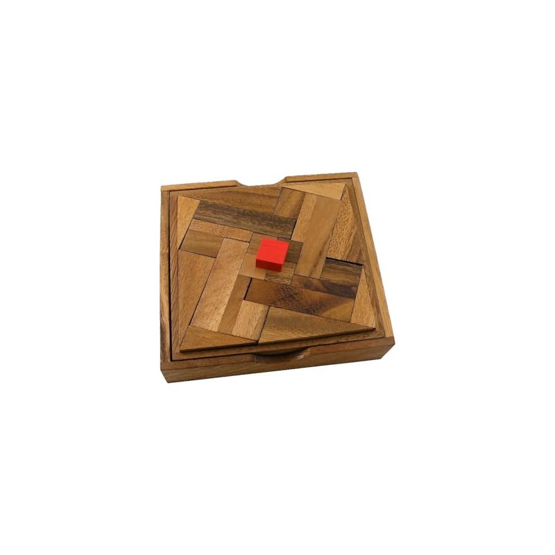 Impossible Square Wooden Puzzle Brain Teaser
