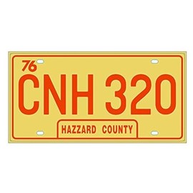 OPO 10 - Dodge General Lee compatible car metal license plate replica from the movie THE DUKES OF HAZZARD (61)