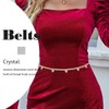 CanB Rhinestone Waist Chain Belt Butterfly Body Chain Thin Belly