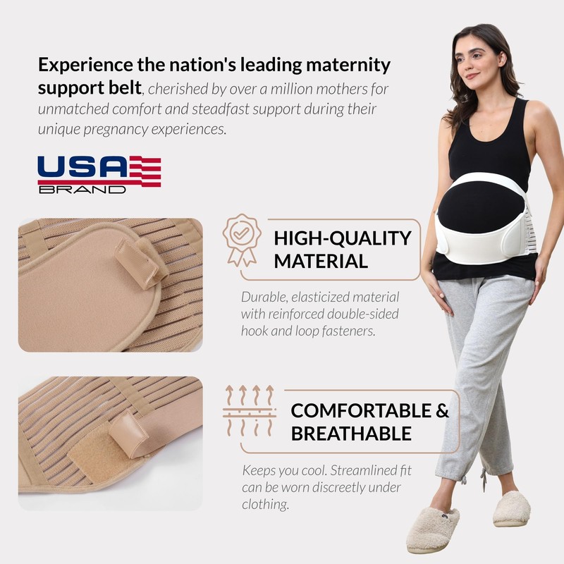 NeoTech Care - Cinturón de maternidad para embarazo, cintura y
