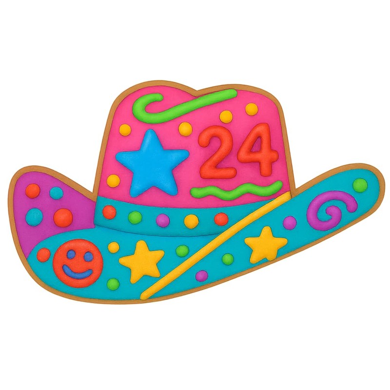 Cowboy Hat and Boot Cookie Cutter Set (4.25" Each) -