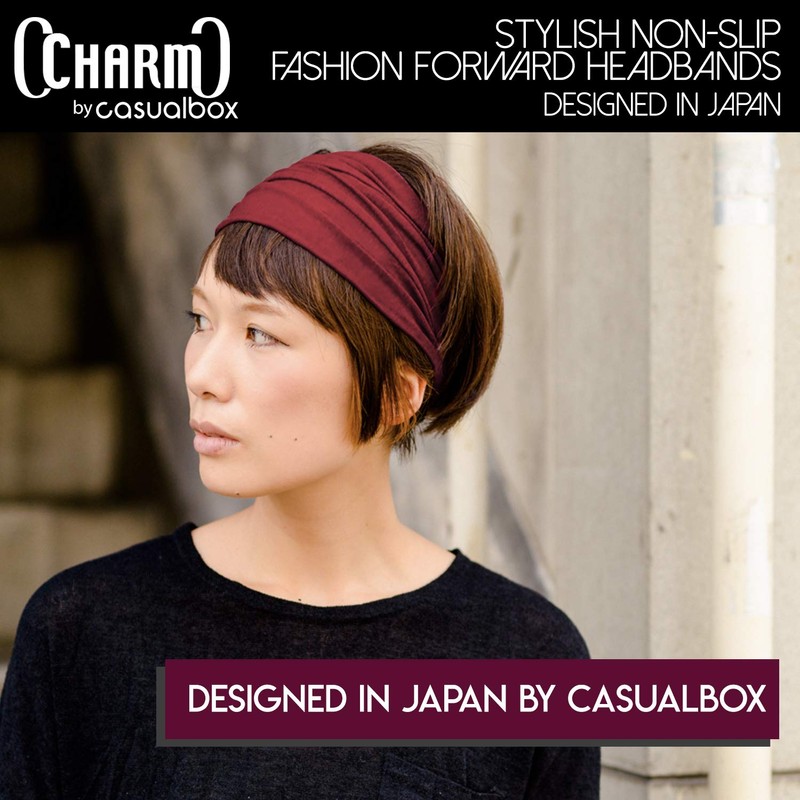 Casualbox Men's Head Covering, Band, Bandana, Stretch Hair Style, Japanese,