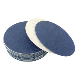 Starcke Premium 7 Inch Hook and Loop Grip Sanding Discs - No Hole Heavy Duty Blue Zirconia - for Wood Floors (25 Pack, 36 Grit)