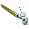 10× Dental Mirror Brown Handle with Bright Light Removable Mirrors
