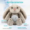 Meero London AKT12R Rabbit Plush Toy, Night Light, Sleep Timer,