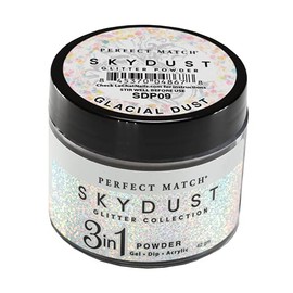 LeChat Perfect Match Sky Dust 3 in 1 Dip Glitter Powder - Glacial Dust #SDP09 - 42 g