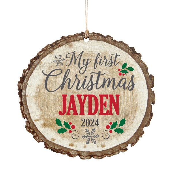 Let’s Make Memories Personalized Christmas Ornament - Baby’s First Christmas