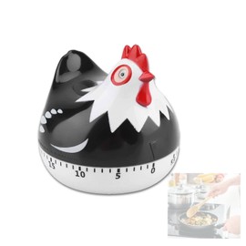 Kitchen Timer, Chicken Pattern Countdown Reminder for Cooking Baking (Black)