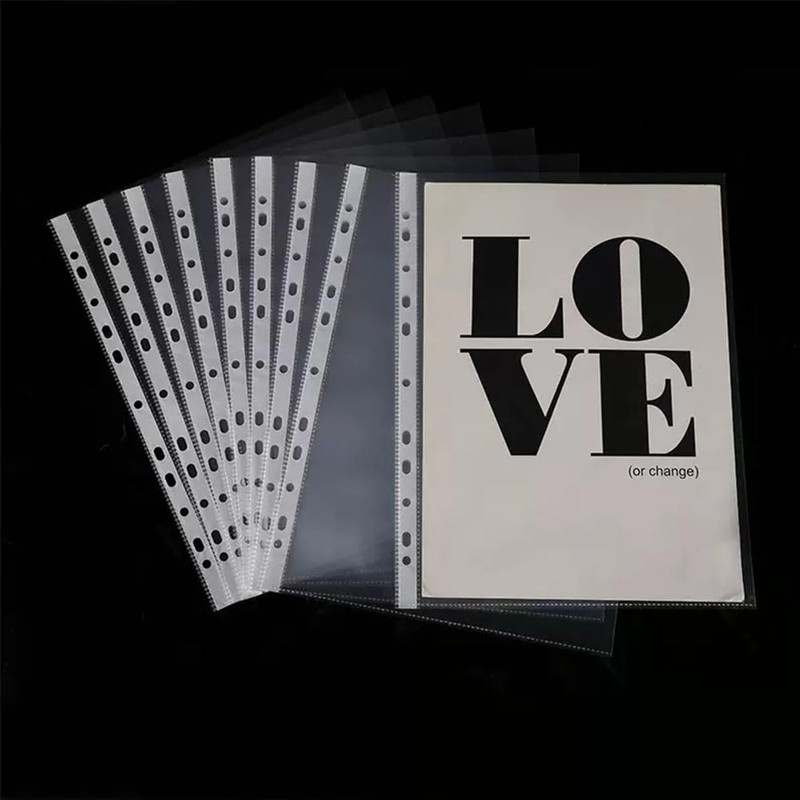 Sheet Protectors 8.5 x11 Inch with Index Tab, 50 Pack