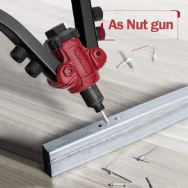 Unbranded Rivet Nut Gun Kit 3 IN 1 Rivnut Tool Nut Setter Thread Setting Nutsert Tool SAE