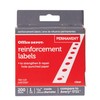 Office Depot Permanent Self-Adhesive Reinforcement Labels, 1/4in. Diameter, Clear, Pack