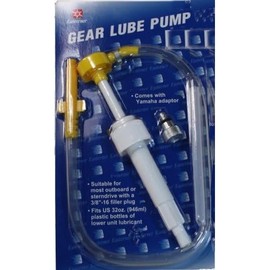 Daniboot Transmission Oil Pump / Gear Oil Hand Pump with Adapter for Clean Transmission Oil Changes for Outboard Star Drives and Engines with 3/8 Inch Thread