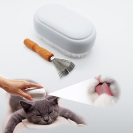 Cat Tongue Brush Soft Cat Grooming Gentle Hair Brush for Shedding Massage Includes Detangling Cleaning Claw