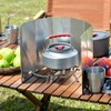 Stove Windscreen, 14PCS Camp Stove Windshield, Outdoor Folding Gas Windshield,