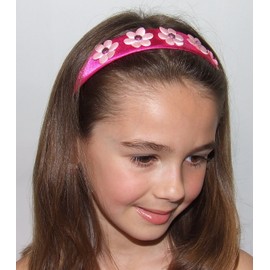 Funny Girl Designs Ava Girls Flower Headband (Purple)