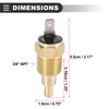 Motoforti Universal Engine Cooling Fan Temperature Sensor Switch, 3/8" NPT