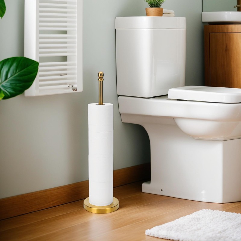 Songtec Toilet Paper Holder Stand Reserve for Bathroom, Holds 4/5