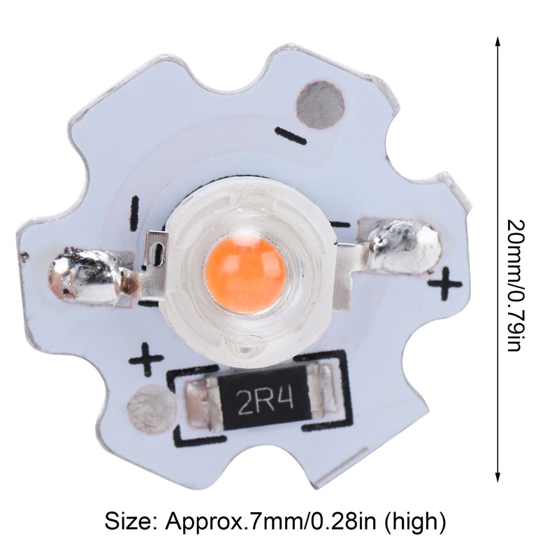 25Pcs 5V LED Chips 200LM 3W High Power LED Lamp