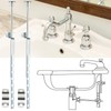 Enhon 2 Pack Universal Lavatory Pop Up Drain Lift Rod,