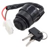 Riloer Black Ignition Key Switch Compatible with Yamaha G11 G16