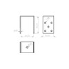 Generisch U-Clamp, U-Shape Post Shoe Post Holder Screw-On Sleeve Support
