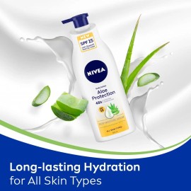 NIVEA Aloe Protection Body Lotion 400 ml | Aloe Vera Extracts |SPF 15  FREE SHIP