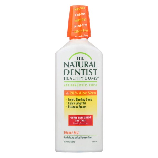 The Natural Dentist Daily Healthy Gums Antigingivitis Rinse Orange Zest 16.90 oz