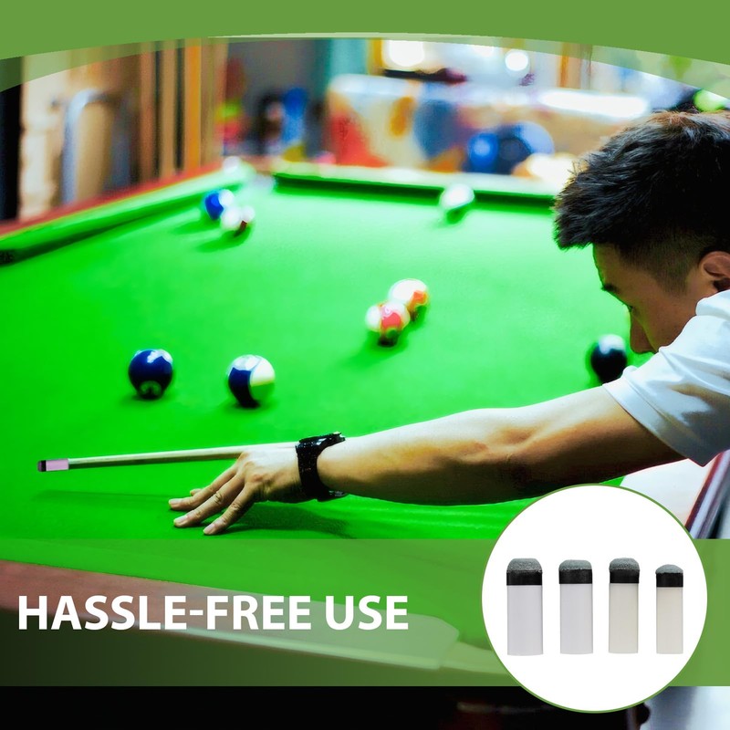 EBQOSK Multi-Size Screw-On Pool Cue Tips & Ferrules Kit -
