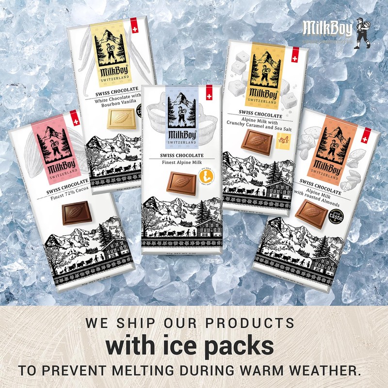 Milkboy Swiss Gourmet Milk Chocolate Bars - Dark Chocolates -