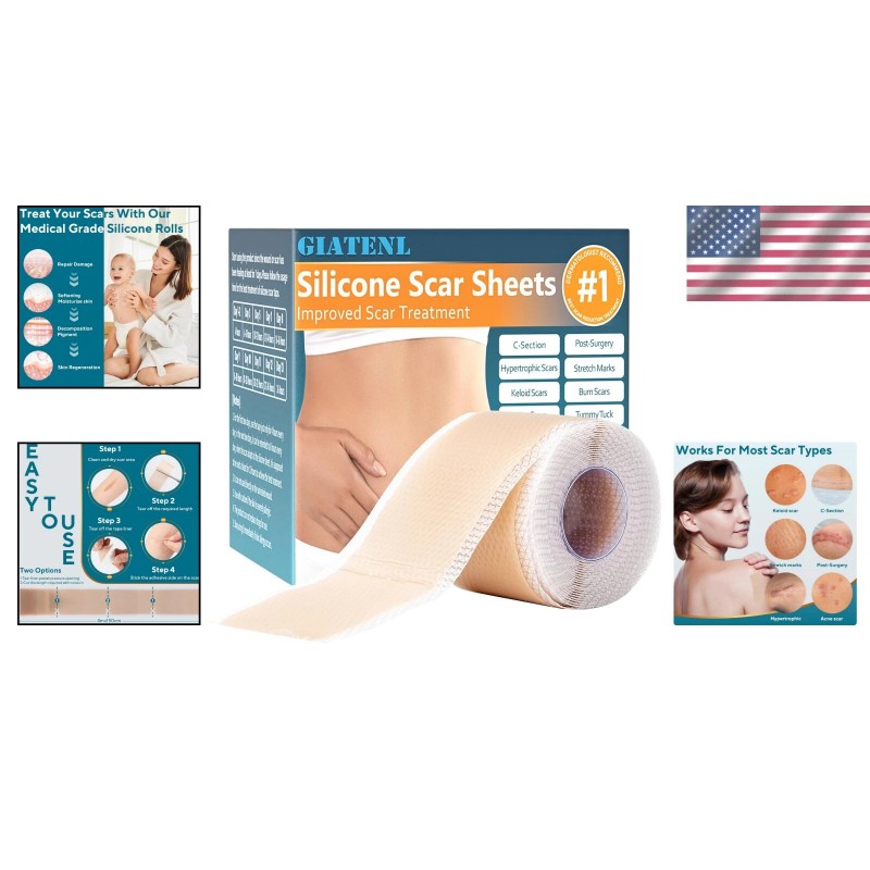 Invisible Silicone Scar Tape - Flexible, Reusable & Comfortable -