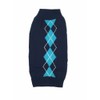 'Argyle Knit Pet Sweaters Clothes for Dogs Pets, Classic Blue
