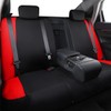CAR-GRAND Universal Fit Sporty Cloth Full Set Car Seat Covers,