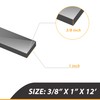 TEKDOE 3/8 Inch Thick Neoprene Rubber Strips and Heavy-Duty Solid