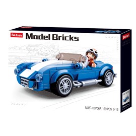 Sluban M38-B0706A Model Bricks-Cobra GT40 Car (169 Pieces), Multicoloured, One Size
