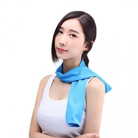 Made in Korea Ice Cooling Towel (L) - Blue for Sports & Fitness Blue 5ea