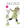 McCall's Patterns M6392 Children's/Girls' Raincoat, Hat, Boot Liners, Backpack and