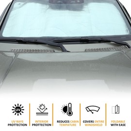 YIWANG Foldable Reflective Windshield Sun Visor for LR Defender 90 110 2004-2022 for Defender Windscreen Cover (for Defender 2020-2022)