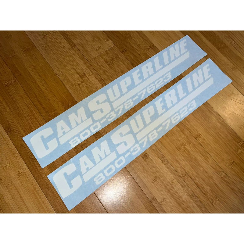 Cam Superline Trailer Replacement 22” Stickers (set Of 2) Older