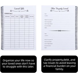 2PCS Sorry Its Your Problem Now Because Im Dead - End of Life Planner UK, I'M Dead Now What Book Guided, Last Wishes, Funeral Planner Death Book Organiser