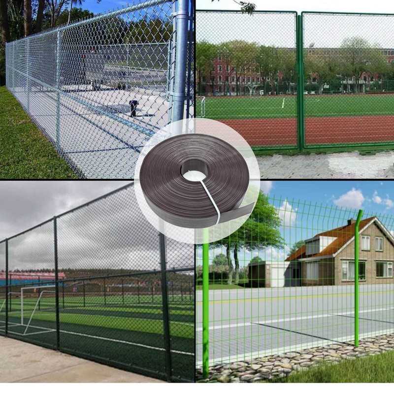 Qlvily Chain Link Fence Privacy Tape, 246ft x 0.15ft Chain