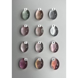 12 types of magnetic gel one-color handmade nail tips (base color can be added - Participation / 자석젤 원컬러 12종 수제네일팁(베이스 컬러 추가 가능 - 참여
