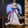 Kurt S. Adler 12-Inch White, Silver and Burgundy Angel Tree
