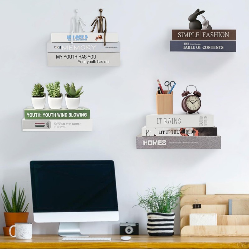 Moco Moment Floating Bookshelf Wall Mounted Bookshelf Invisible Bookshelves Metal