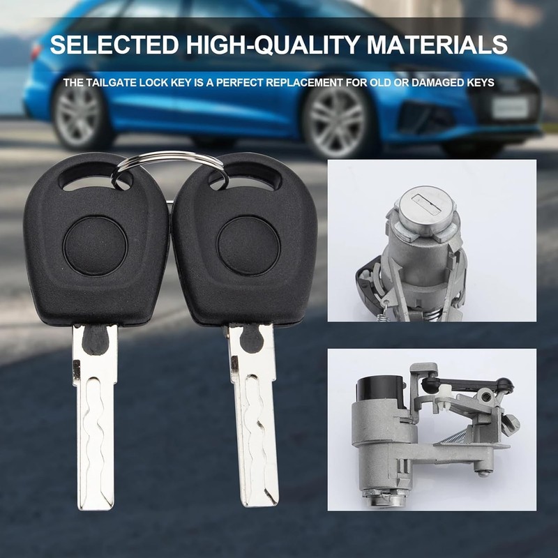 Dixhills Tailgate Lock Cylinder with 2 Keys Boot Lock Tailgate