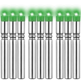 Wovnet 9 Pcs Fishing LED Bobber Light Replacement for Lures Fishing Glow Sticks Night Fish Light up Bobbers Floats and Rod Tips(Green Color)