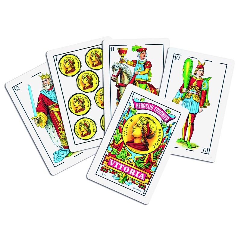 Fournier - Nr. 12-40 Spanisches Deck mit 40 Karten, Farbe