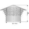Univent Ventilation Hood Haze Hood Roof Vent DN 110 110